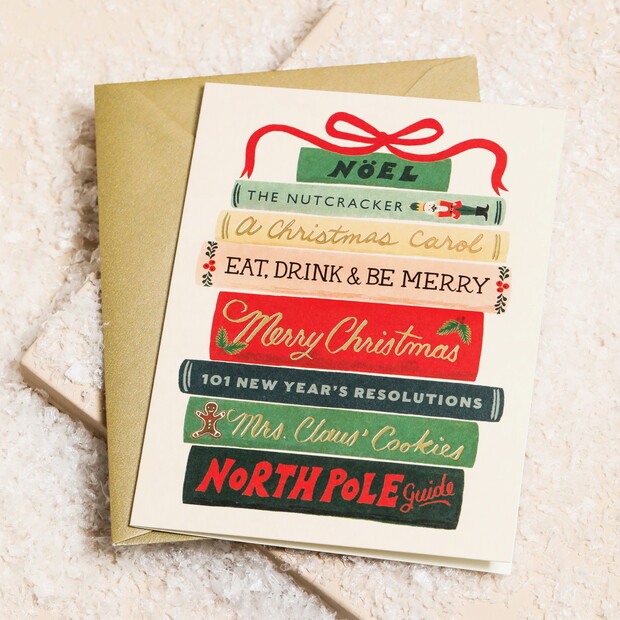Rifle Paper Co. Holiday Books Christmas Card Rifle Paper Co. Holiday Books Christmas Card