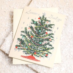 Rifle Paper Co. Tinsel Tree Christmas Card