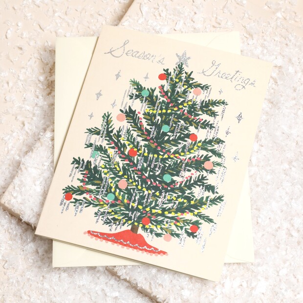 Rifle Paper Co. Tinsel Tree Christmas Card