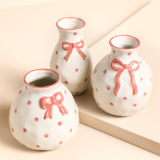 Sass & Belle Assorted Bow Mini Vases  