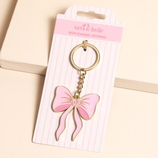 Sass & Belle Bow Enamel Keyring