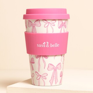 Sass & Belle Bow Travel Coffee Cup
