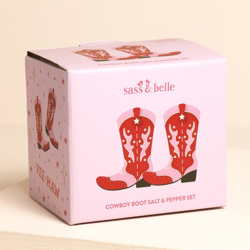 Sass & Belle Cowboy Boot Salt & Pepper Shakers