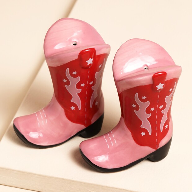 Sass & Belle Cowboy Boot Salt & Pepper Shakers