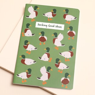 Sass & Belle Mallard Duck A5 Notebook