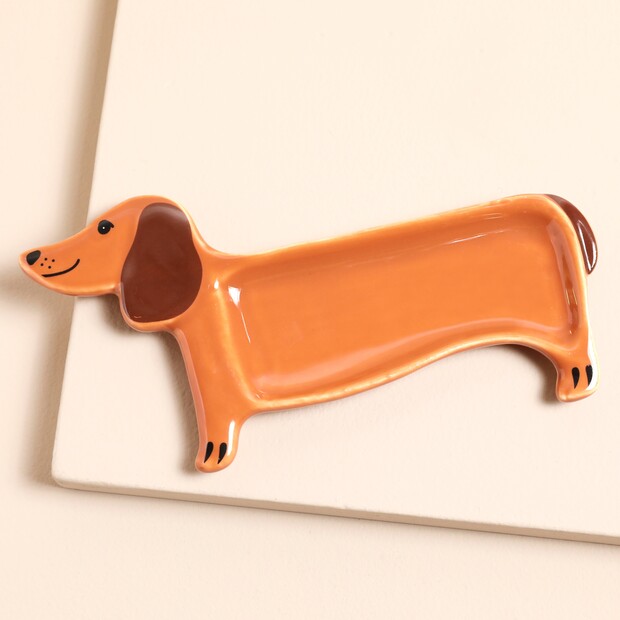 Sass & Belle Sausage Dog Tea Bag Dish