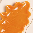 Close up of Something Different Autumn Leaf Ceramic Trinket Dish