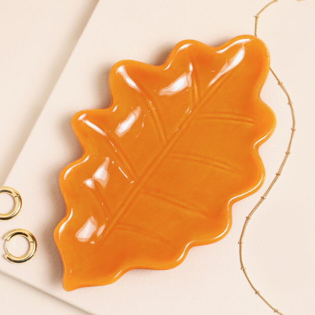 Something Different Autumn Leaf Ceramic Trinket Dish Something Different Autumn Leaf Ceramic Trinket Dish