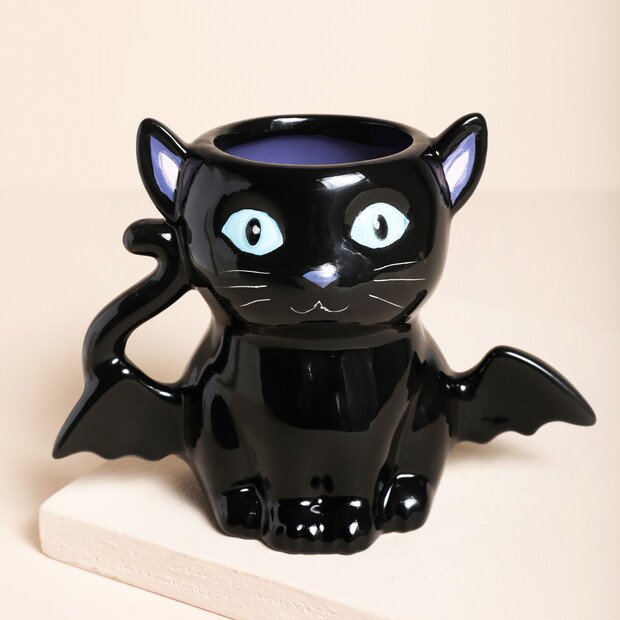 Something Different Cute and Creepy Bat Cat Mug