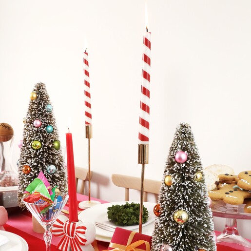 Something Different Set of 3 Candy Cane Candles