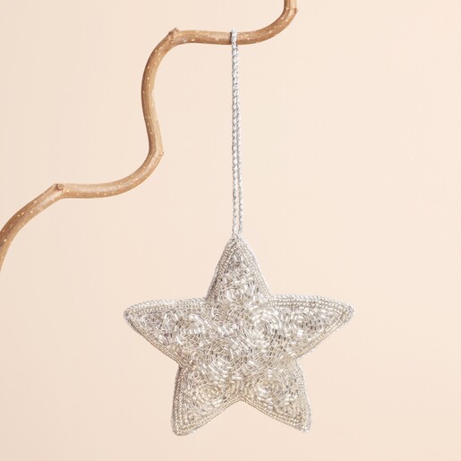 Beaded Star Hanging Decoration