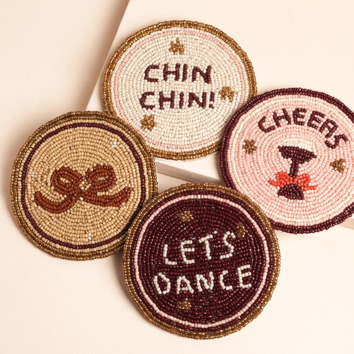 pack of four Festive Coasters