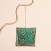 Green Embroidered Noel Hanging Decoration