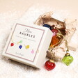 Set of 5 Multi Bright Glass Mini Baubles