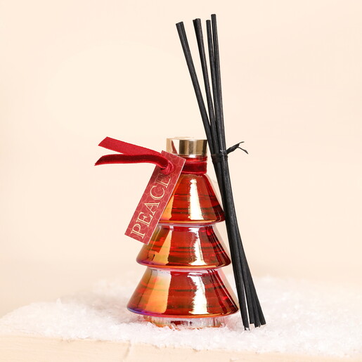 Somerset Toiletry Company Glass Christmas Tree Diffuser in Peace