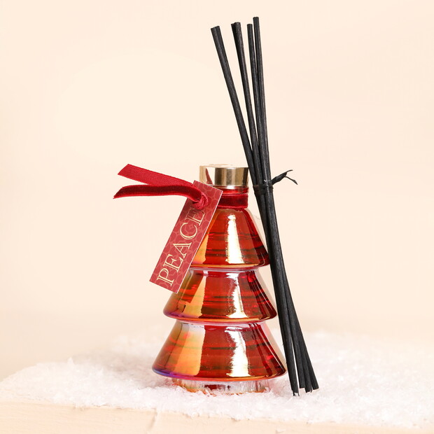 Somerset Toiletry Company Glass Christmas Tree Diffuser in Peace