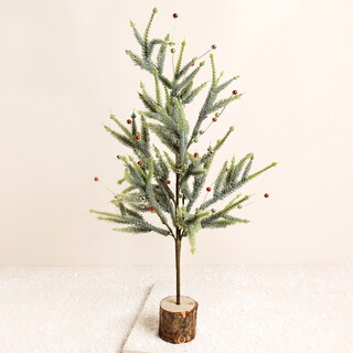 Beaded Pine Tree Standing Decoration