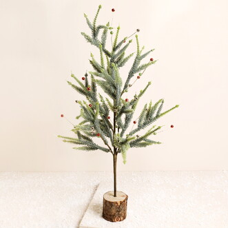 Beaded Pine Tree Standing Decoration