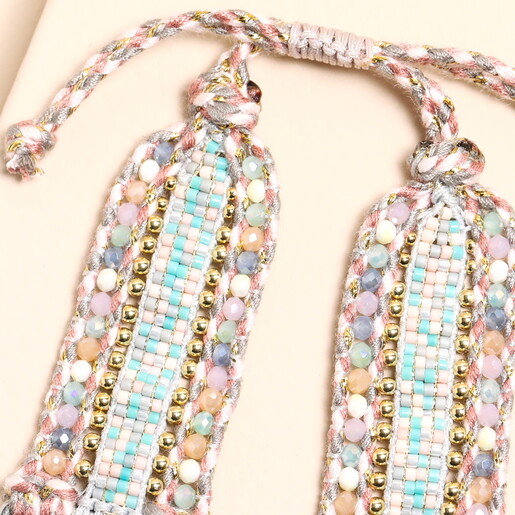 Pink Beaded Apple Watch Strap