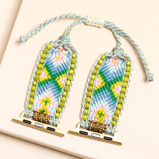 Rainbow Beaded Apple Watch Strap