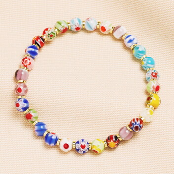 Rainbow Beaded Bracelet