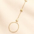 Stainless Steel Star Charm Hand Chain in Gold