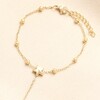 Stainless Steel Star Charm Hand Chain in Gold