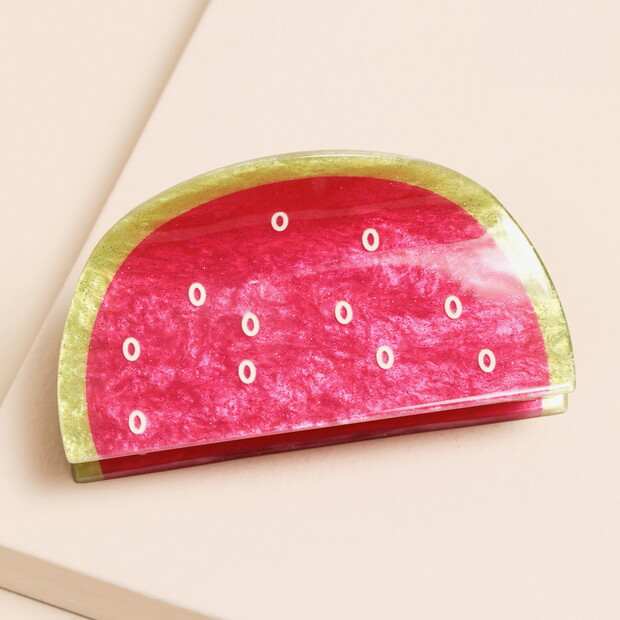 Large Pink Watermelon Hair Clip