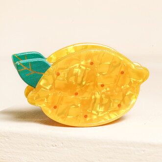 Large Yellow Lemon Hair Clip