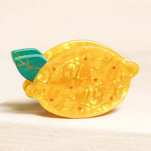 Large Yellow Lemon Hair Clip