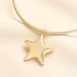Chunky Star Choker Necklace in Gold