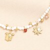 Beach Charms Beaded Necklace in Gold