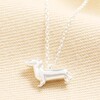 Sterling Silver Sausage Dog Necklace