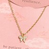 Butterfly Carded Necklace in Gold