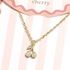 Cherry Carded Necklace in Gold 