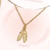 Feather Carded Necklace in Gold 