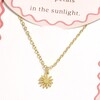 Flower Carded Necklace in Gold