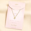 Hammered Heart Necklace in Gold