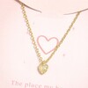 Hammered Heart Necklace in Gold