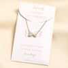 Infinity Heart Carded Necklace in Gold