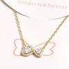 Infinity Heart Carded Necklace in Gold