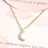Moon Carded Necklace in Gold