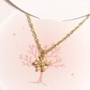 Diamonte Carded Tree Necklace in Gold