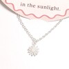 Flower Carded Necklace in Silver