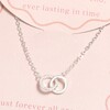 Interlocking Circle Carded Necklace in Silver