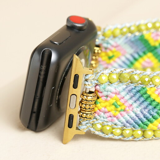 Rainbow Beaded Apple Watch Strap