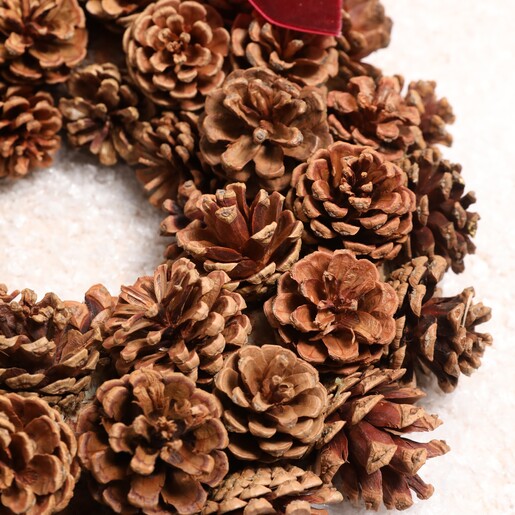 close-up of wreath