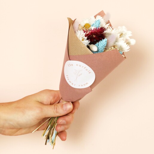 Mini Book Vase Dried Flower Posy Bouquet 