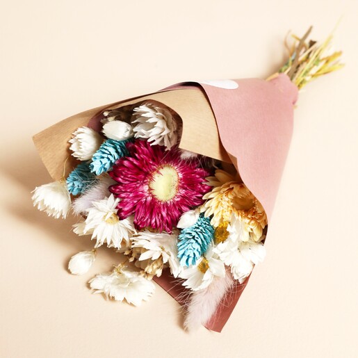 Mini Book Vase Dried Flower Posy Bouquet 