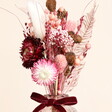 Mulberry Dried Flower Posy in Vase